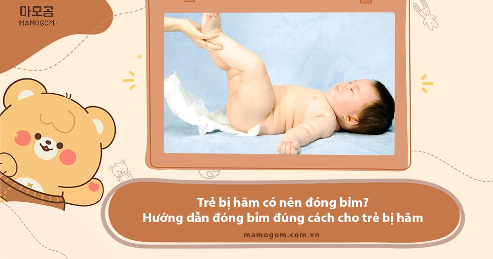 Trẻ bị hăm có nên đóng bỉm